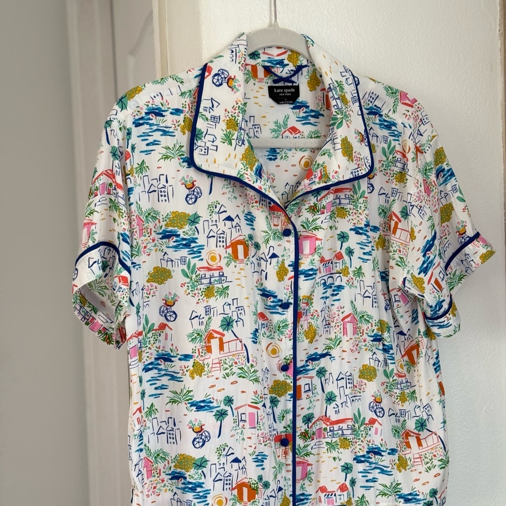 Kate Spade New York Print short-sleeve pajamas